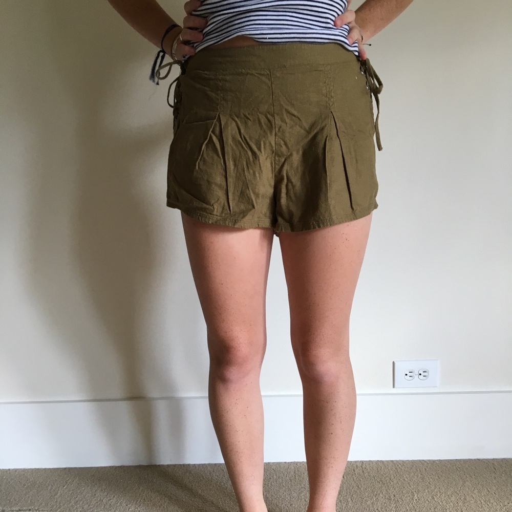 Free People linen shorts
